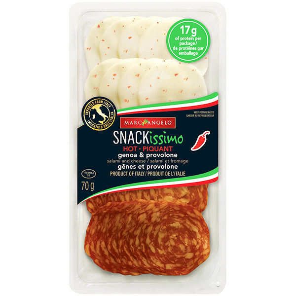 MARC ANGELO - SNACKISSIMO HOT GENOA & PROVOLONE 10x70 GR