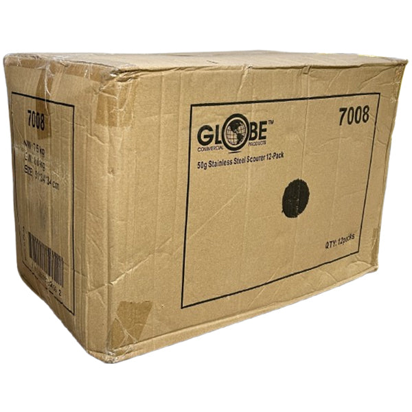 GLOBE - STAINLESS STEEL SCOURER 12x12 EA