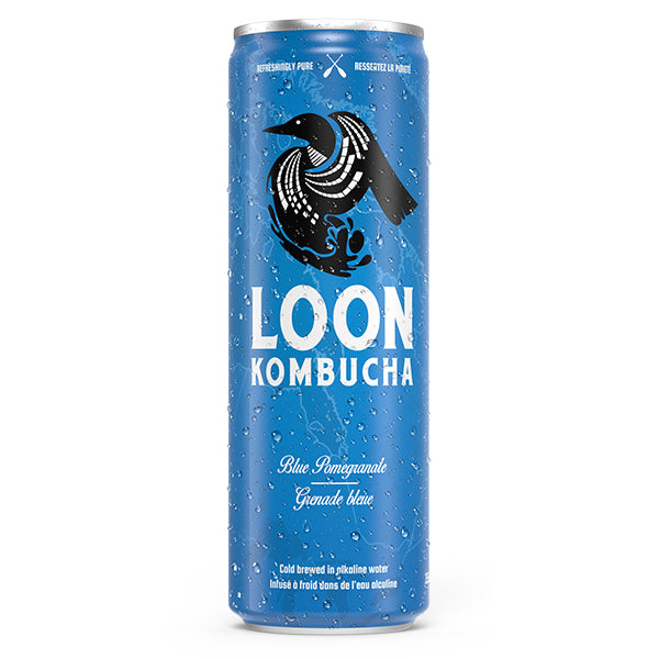 LOON KOMBUCHA - BLUE POMEGRANATE 12x355 ML