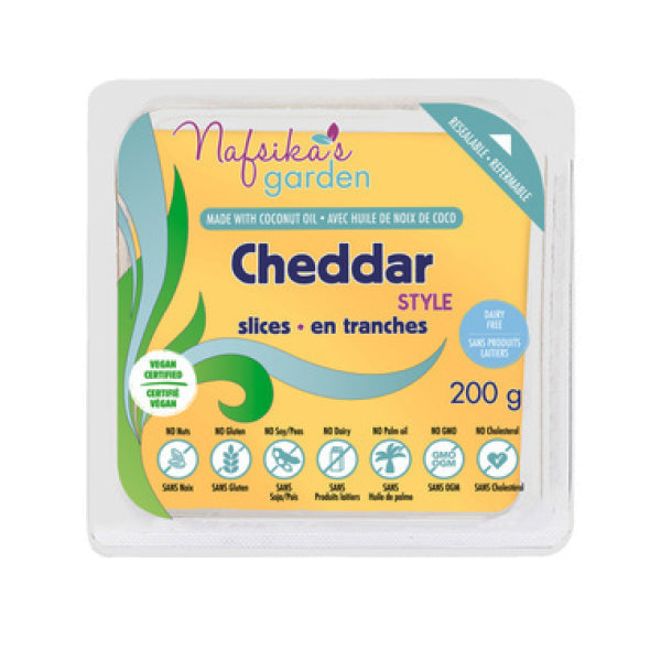 NAFSIKAS GARDEN - VEGAN CHEDDAR STYLE SLICES 12x200 GR