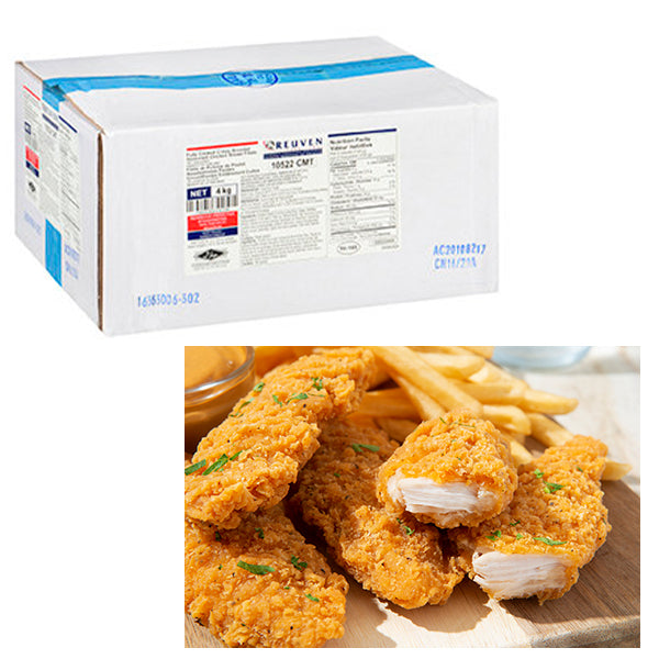 REUVEN - CRISPY BREADED CHICKEN BREAST FILLET 65-95 2x2 KG