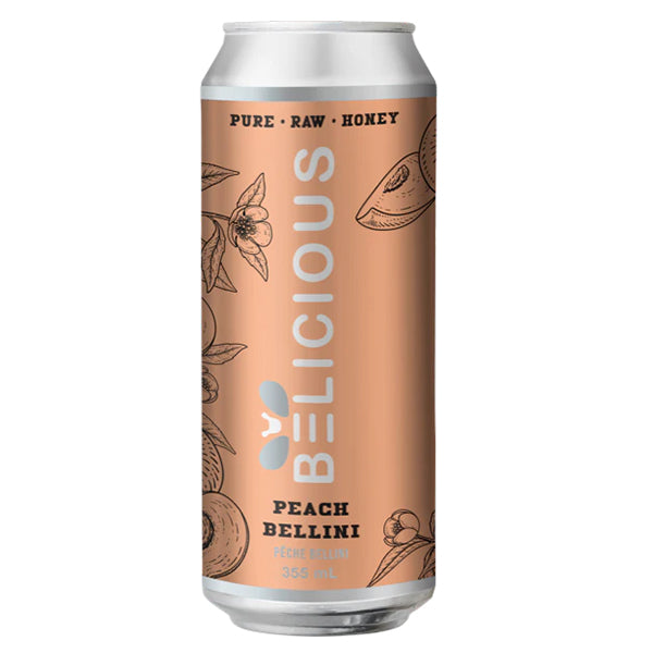 BELICIOUS BEVERAGE - PEACH BELLINI 12x355 ML