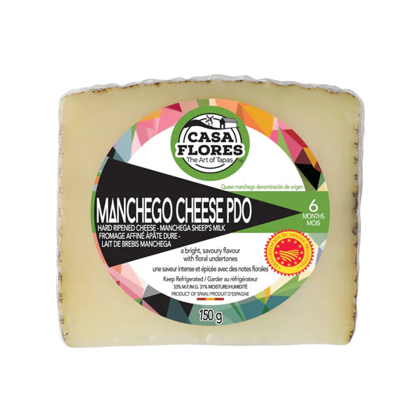 CASA FLORES - MANCHEGO CHEESE PDO 6 MOS. 12x150 GR