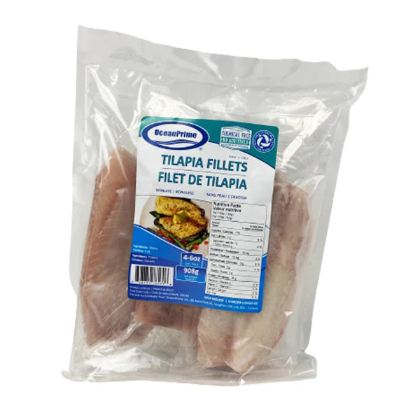 OCEAN PRIME - TILAPIA FILLETS 5-7OZ 10x908 GR