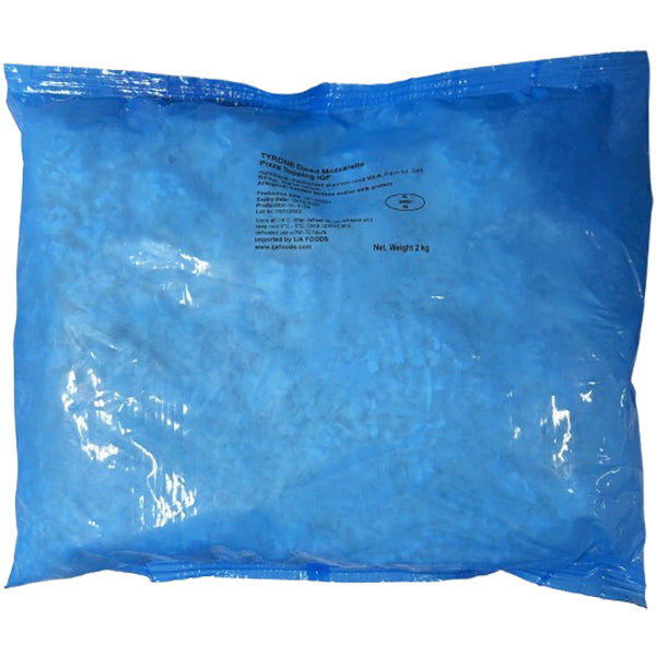 TYRONE - FROZEN DICED PIZZA MOZZARELLA TOPPING 2KG