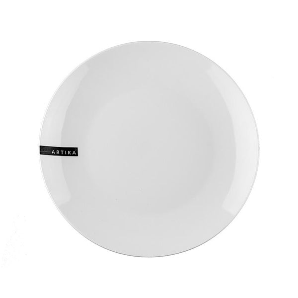 ARTIKA - 10.5in COUP WHT PLATE FLAT 12EA