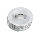 VITREX - 6.5IN BOWL WITH RIM 6x6 PK