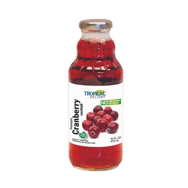 TROPICAL DELIGHT - TD CRANBERRY COCKTAIL JUICE 12x473ML