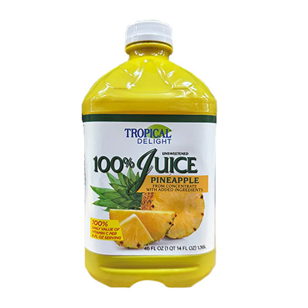 TROPICAL DELIGHT - PINEAPPLE JUICE PLASTIC 12x1.36 LT