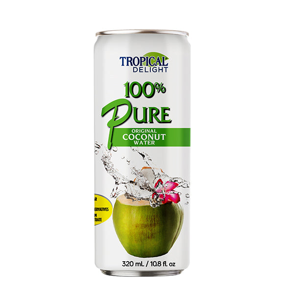 TROPICAL DELIGHT - 100% COCONUT WATER CANS 24x320 ML