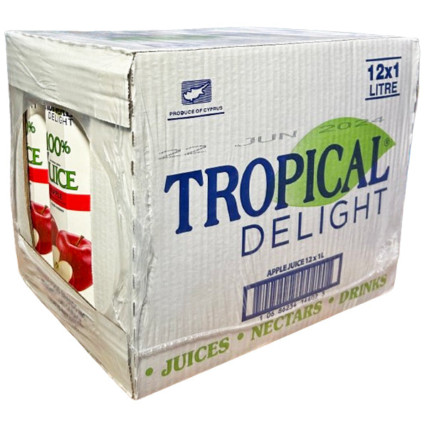 TROPICAL DELIGHT - TD TETRA APPLE JUICE 12x1 LT