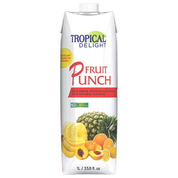 TROPICAL DELIGHT - TD TETRA FRUIT PUNCH 12x1 LT