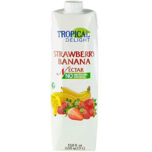 TROPICAL DELIGHT - TD TETRA STRAWBERRY BANANA NECTAR 12x1 LT