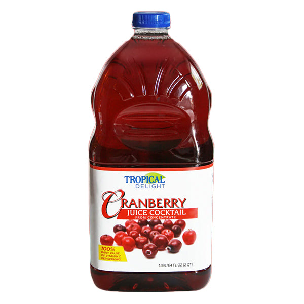 TROPICAL DELIGHT - TD CRANBERRY COCKTAIL 27% 8x1.89 LT