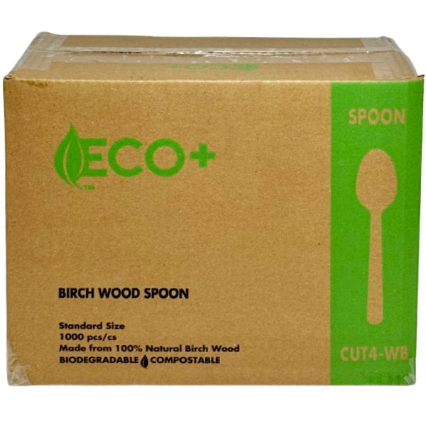 ECO+ - SPOON BIRCHWOOD STANDARD 165MM x 22 MM 10x100 EA