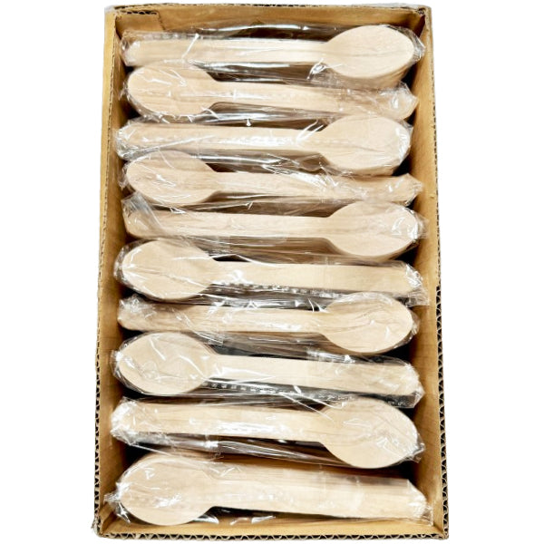 ECO+ - SPOON BIRCHWOOD STANDARD 165MM x 22 MM 10x100 EA