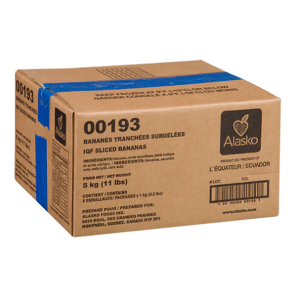 ALASKO - IQF SLICED BANANA 5x1 KG