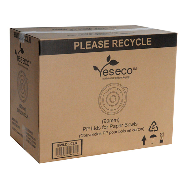 YES ECO - YESECO 8PP LIDS FOR PLA BOWL 20x50 EA