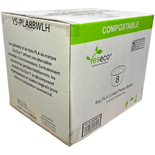 YES ECO - YESECO 8OZ PLA BOWL 20x50 EA