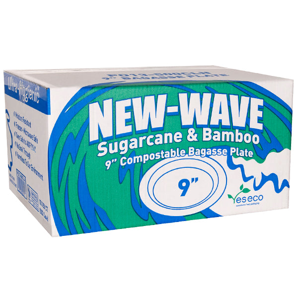 NEW WAVE - NEWWAVE 9in BAGASSE PLATES 4x125EA