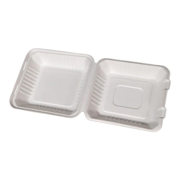 NEW WAVE - NEWWAVE 8in BAGASSE CLAMSHELL 4x50EA