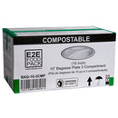 NEWWAVE - 10in SUGARCANE BAMBOO BAGASSE 3 COMP  PLATE 4x125 EA