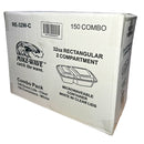 E2E FOODPACK - RECTANGULAR COMPARTMENT FOOD CONTAINER 32OZ 150EA