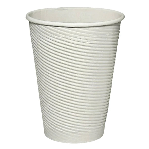 E2E FOODPACK - 12OZ INSULATED SINGLE RIPPLE HOT CUP 20x50 PK