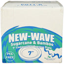 NEW WAVE - SUGARCANE & BAMBOO 7IN COMPOSTABLE BAGASSE PLATE 40x25 CT