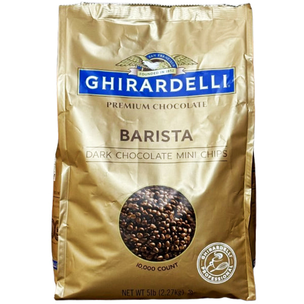 GHIRARDELLI - DARK CHOCOLATE BARISTA MINI CHIPS 2x5 LB