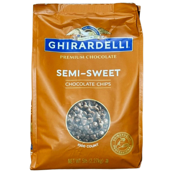GHIRARDELLI - SEMI-SWEET CHOCOLATE CHIPS 2x5 LB