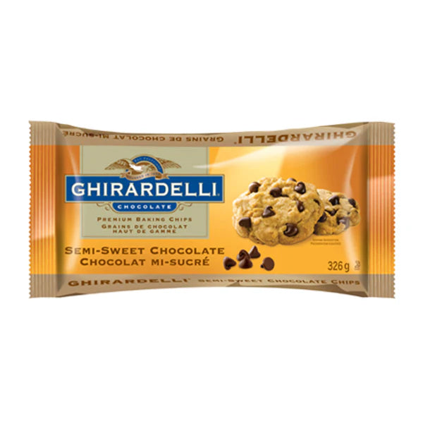GHIRARDELLI - SEMI-SWEET CHOCOLATE BAKING CHIPS 12x326 GR