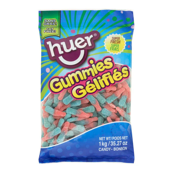 HUER - SOUR BUBBLEGUM BOTTLES 12x1 KG