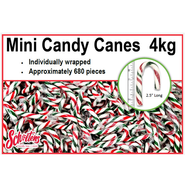 SCHOLTENS - MINI CANDY CANES 4KG
