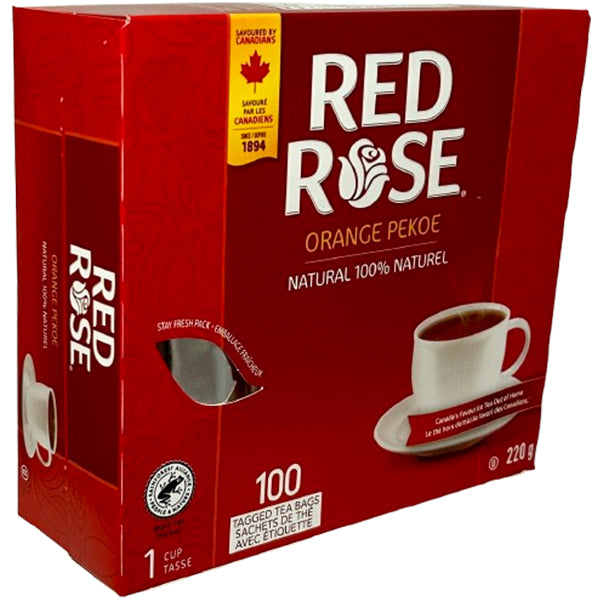 RED ROSE - ORANGE PEKOE 1CUP-TAG 10x100 EA