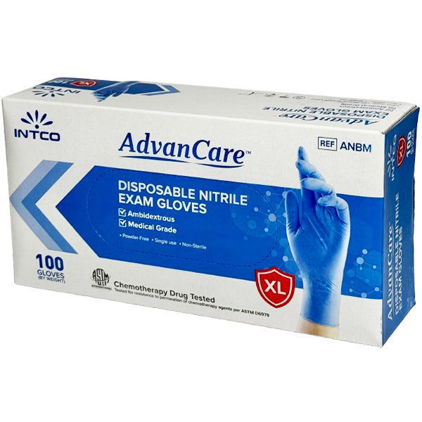 ADVANCARE - NITRILE GLOVES XLARGE 3.5MIL 10x100 CT