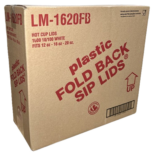AMHIL - WHITE LID FLAT 10x100 PK