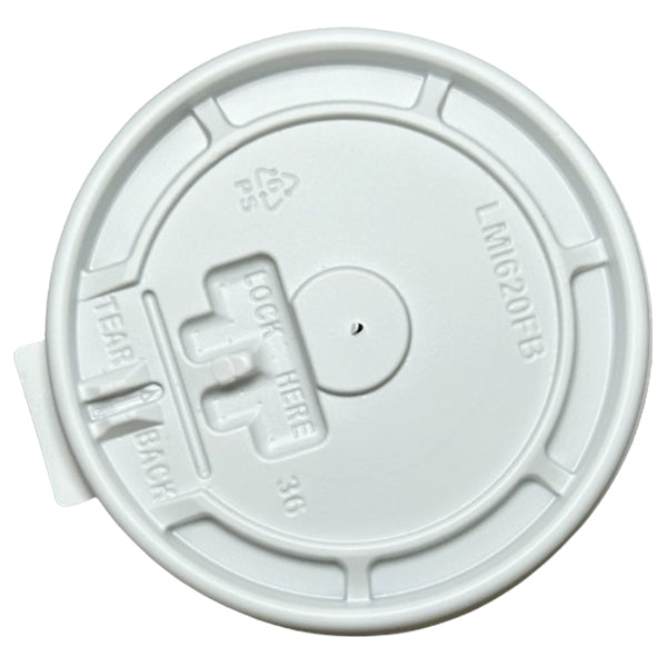 AMHIL - WHITE LID FLAT 10x100 PK