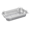TALTHI - ALUMINUM RECT CONTAINER W/LID 1400ML 12x10 EA