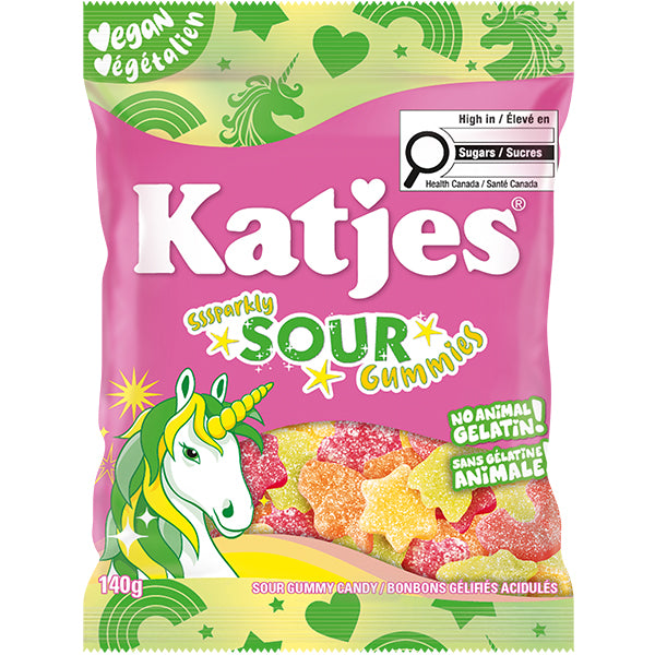 KATJES - SOUR PLANT BASED GUMMIES 15x140 GR
