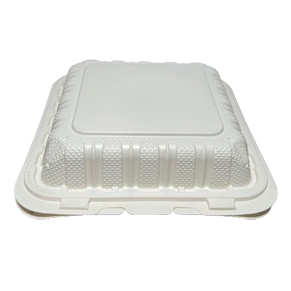 ECOPAX - WHITE 3 COMPARTMENT HINGE CONTAINER 150EA