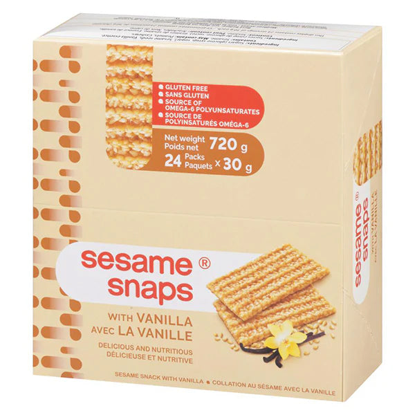 SESAME SNAPS - WITH VANILLA 12x24x30GR