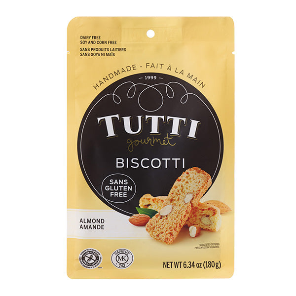 TUTTI GOURMET - BISCOTTI ALMOND GLUTEN FREE 8x180 GR