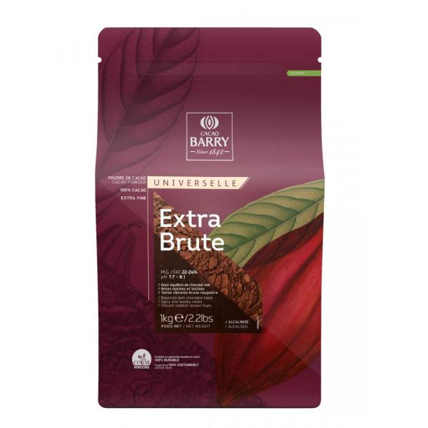 CACAO BARRY - EXTRA BRUTE COCOA POWDER 6x1 KG