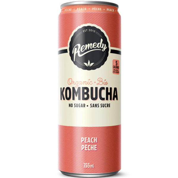 REMEDY DRINKS - PEACH KOMBUCHA 6x4x355 ML