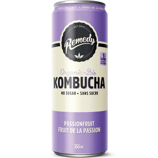 REMEDY DRINKS - PASSIONFRUIT KOMBUCHA 6x4x355 ML
