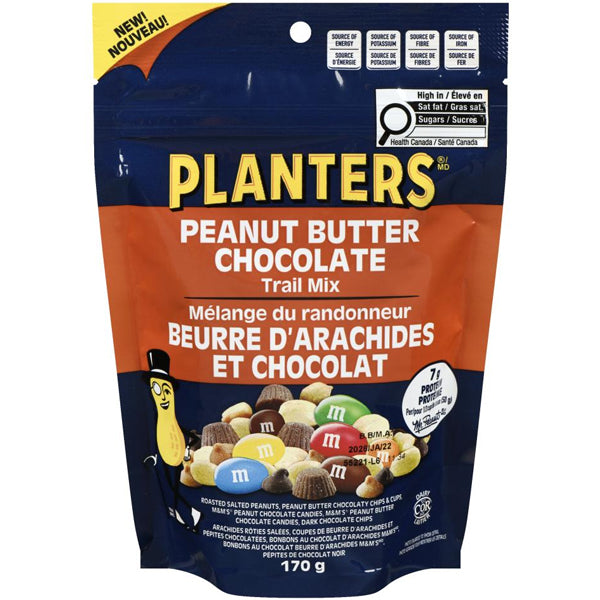 PLANTERS - PEANUT BUTTER CHOCOLATE TRAIL MIX 8x170 GR