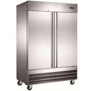 CANCO - DOUBLE SOLID DOOR 54" WIDE STAINLESS STEEL FREEZER EA