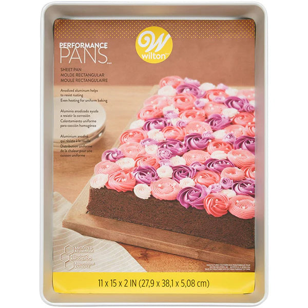WILTON - BAKEWARE ALUMINUM BAKING SHEET 11x15x2IN 24x1 UN
