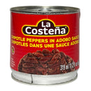 LA COSTENA - CHIPOTLE PEPPERS IN ADOBO SAUCE 12x319 ML